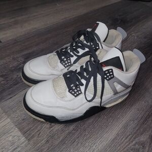 Men's White and Black Sneakers